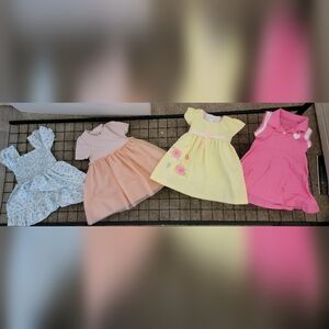 Charming Pink and Yellow Kids Dress Set (4)